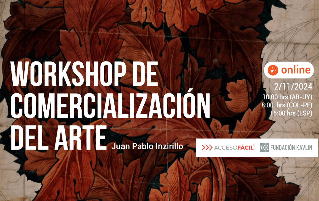 Workshop Herramientas de Comercialización de Arte. (Internacional)