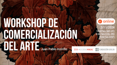 Workshop Herramientas de Comercialización de Arte. (Internacional)